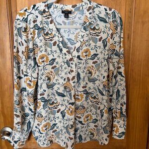 Ann Taylor Factory print blouse